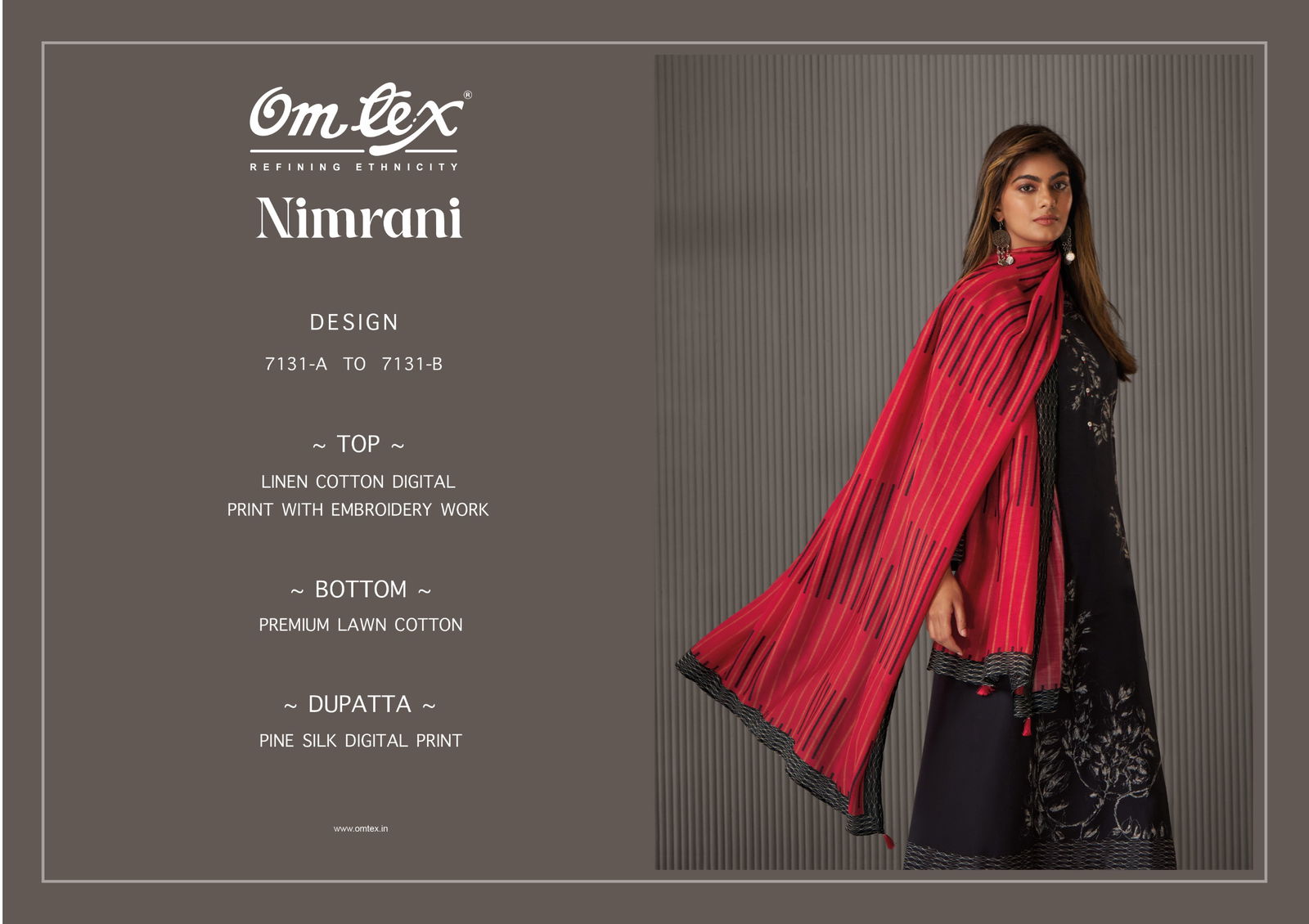 Nimrani By Omtex Linen Cotton Printed Salwar Kameez Suppliers In India